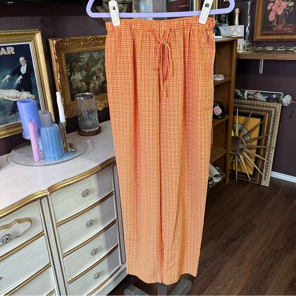 F.L. Malik Vintage Gingham 2 Pc Set Size Small - Picture 6 of 11